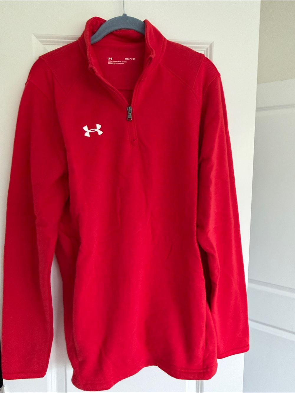 Under Armour Men’s Red Half-Zip Fleece Pullover